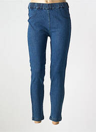 Jeans coupe slim tissage denim bleu ORIENTIQUE NATURALLY femme
