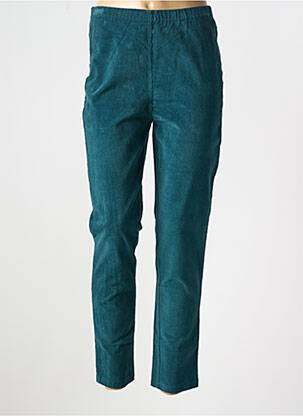 Pantalon slim taille élastique bleu ORIENTIQUE NATURALLY femme