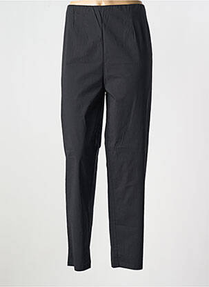 Pantalon droit taille élastique noir ORIENTIQUE NATURALLY femme