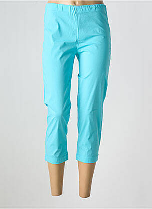 Pantacourt taille élastique bleu ORIENTIQUE NATURALLY femme