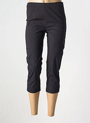 Pantacourt taille élastique noir ORIENTIQUE NATURALLY femme