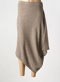 Jupe longue coupe évasée beige ELEMENTE CLEMENTE femme