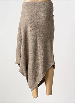 Jupe longue coupe évasée beige ELEMENTE CLEMENTE femme