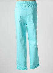 Pantalon droit bleu ORIENTIQUE NATURALLY pour femme seconde vue