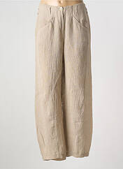 Pantalon large beige MYRINE & ME pour femme seconde vue