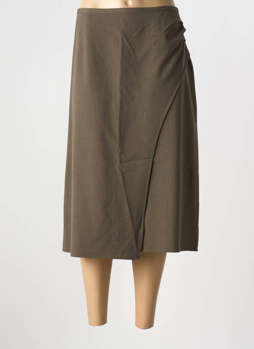 Jupe mi-longue vert CREAM pour femme
