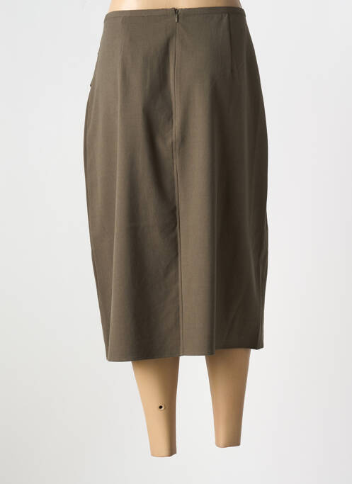 Jupe mi-longue vert CREAM pour femme
