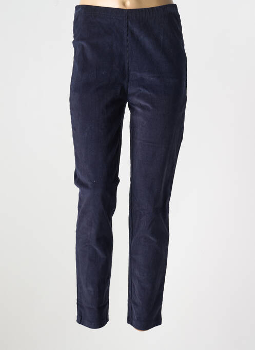 Pantalon slim bleu fonce ORIENTIQUE NATURALLY pour femme