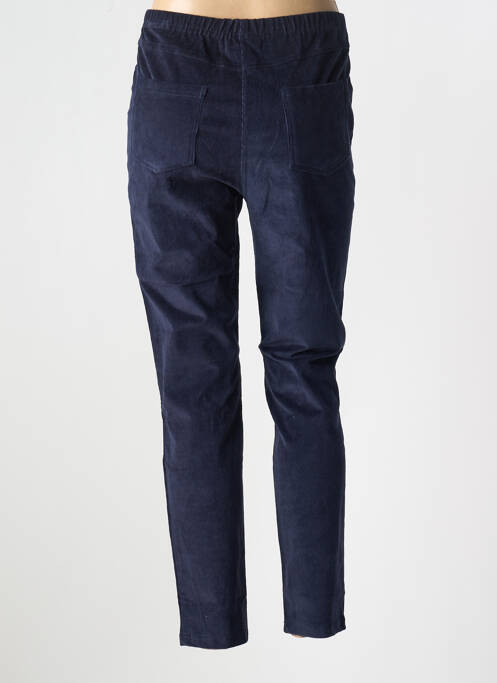 Pantalon slim bleu fonce ORIENTIQUE NATURALLY pour femme