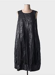 Robe mi-longue sans manche sans manche noir GERSHON BRAM femme