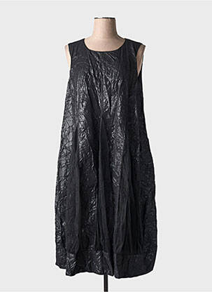 Robe mi-longue sans manche sans manche noir GERSHON BRAM femme