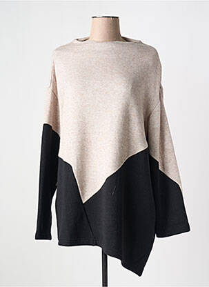 Pull col rond manches longues beige LOTUS EATERS femme