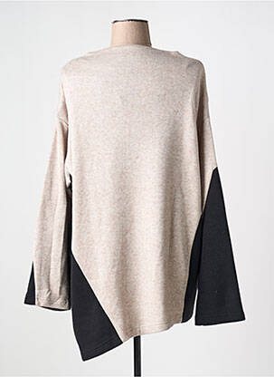 Pull col rond manches longues beige LOTUS EATERS femme
