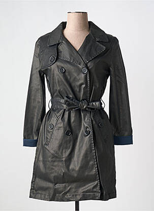 Trench coupe cintrée sans capuche noir DIPLODOCUS femme
