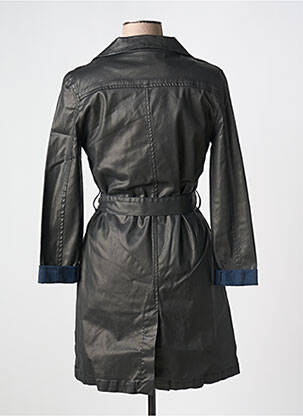 Trench coupe cintrée sans capuche noir DIPLODOCUS femme