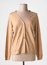 Gilet manches longues coupe cintrée marron CREAM femme