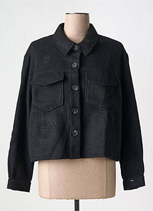 Veste casual coupe droite noir CREAM femme