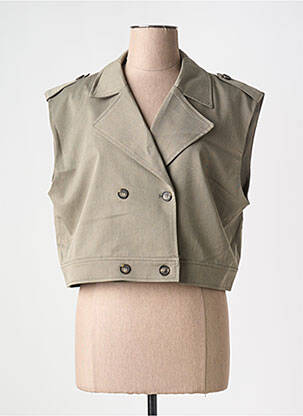 Veste casual col tailleur vert CREAM femme