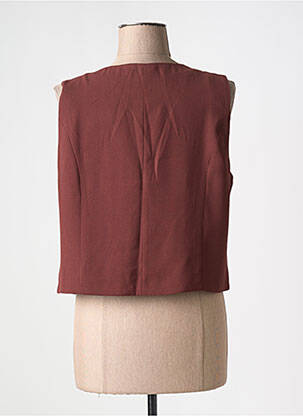 Gilet sans manche coupe cintrée marron CREAM femme
