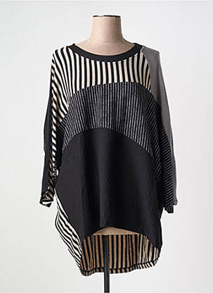 T-shirt stretch manches courtes noir URBAN BY ALEMBIKA femme