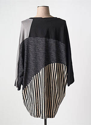 T-shirt stretch manches courtes noir URBAN BY ALEMBIKA femme