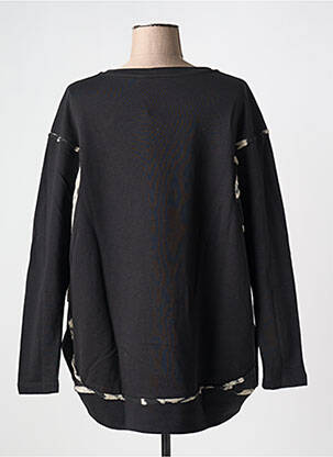 Pull col rond manches longues noir URBAN BY ALEMBIKA femme