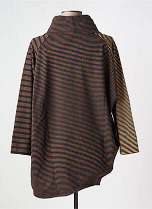 Sweat-shirt manches longues manches longues marron URBAN BY ALEMBIKA femme