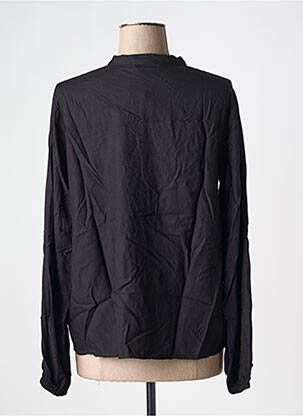 Blouse col rond manches longues noir CREAM femme