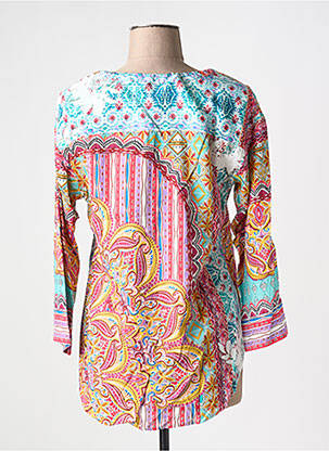 Blouse imprimé fantaisie manches 3/4 rose ORIENTIQUE NATURALLY femme