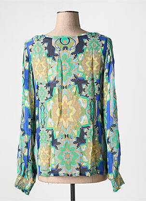 Blouse imprimé fantaisie manches longues vert CREAM femme