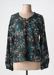 Blouse imprimé fantaisie manches longues noir CREAM femme