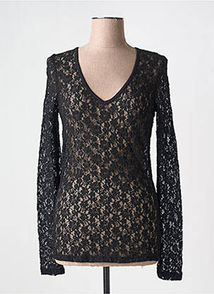 T-shirt manches longues manches longues noir MYRINE femme