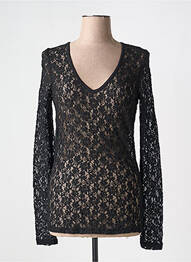 T-shirt manches longues manches longues noir MYRINE femme
