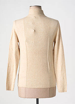 Pull coupe cintrée manches longues beige CREAM femme