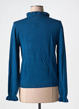 Pull coupe cintrée manches longues bleu CREAM femme