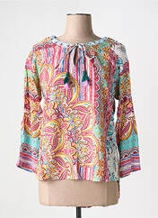 Blouse rose ORIENTIQUE NATURALLY pour femme seconde vue