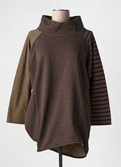 Sweat-shirt marron URBAN BY ALEMBIKA pour femme seconde vue