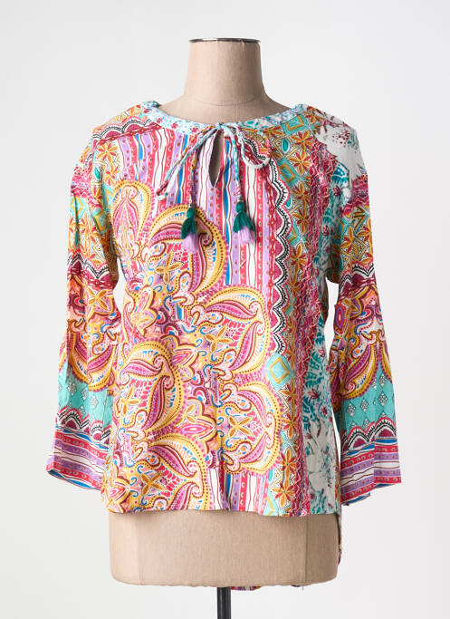 Blouse rose ORIENTIQUE NATURALLY pour femme