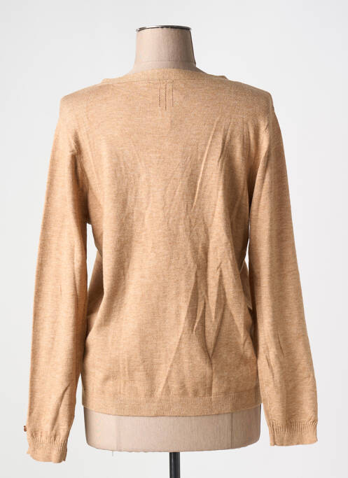 Gilet manches longues marron CREAM pour femme