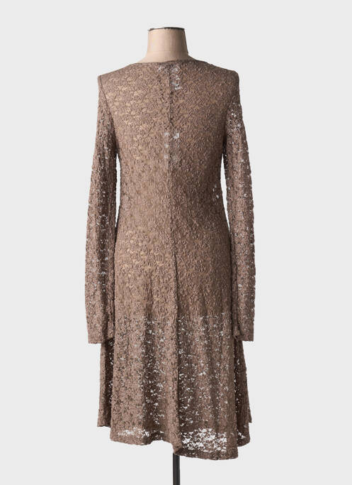 Robe mi-longue marron MYRINE femme