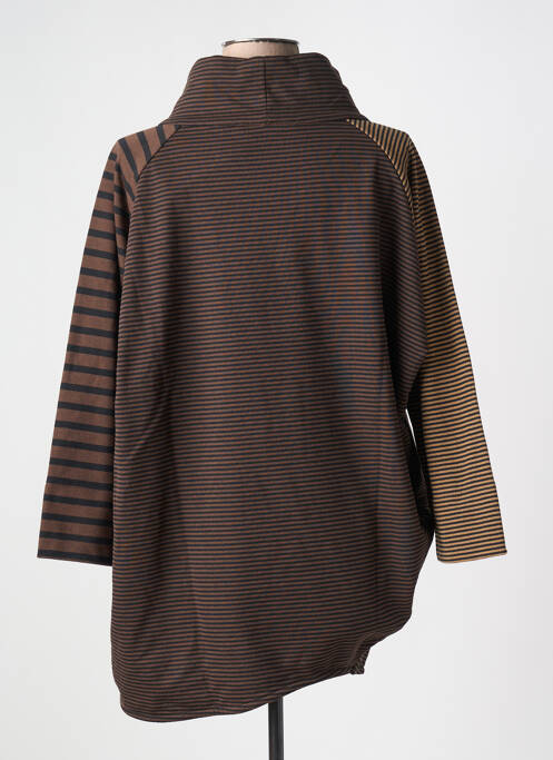 Sweat-shirt marron URBAN BY ALEMBIKA pour femme