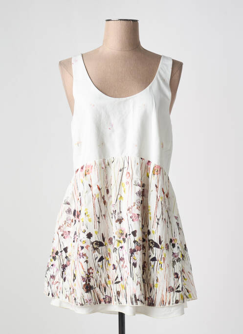 Tunique sans manche blanc MYRINE pour femme