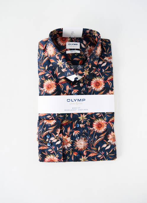 Chemise manches longues bleu OLYMP pour homme