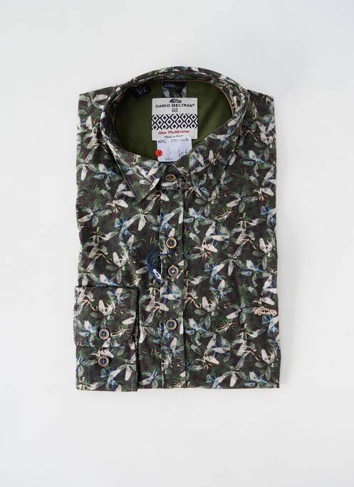 Chemise manches longues vert DARIO BELTRAN pour homme