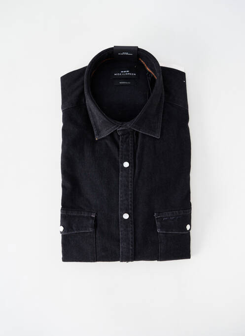 Chemise manches longues coupe cintrée noir MISE AU GREEN homme