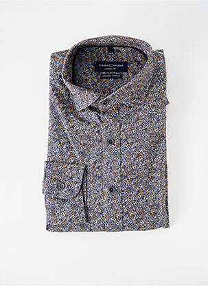 Chemise manches longues coupe droite gris CASAMODA homme