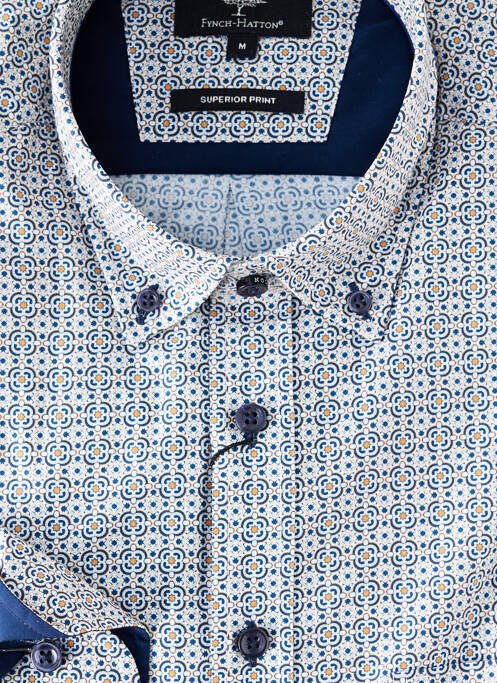 Chemise manches longues bleu FYNCH-HATTON homme