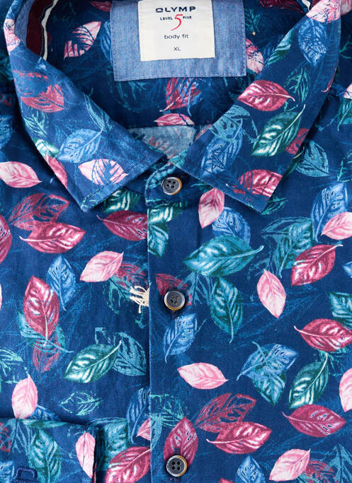 Chemise manches longues bleu OLYMP pour homme