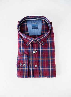 Chemise manches longues coupe droite violet OLYMP homme