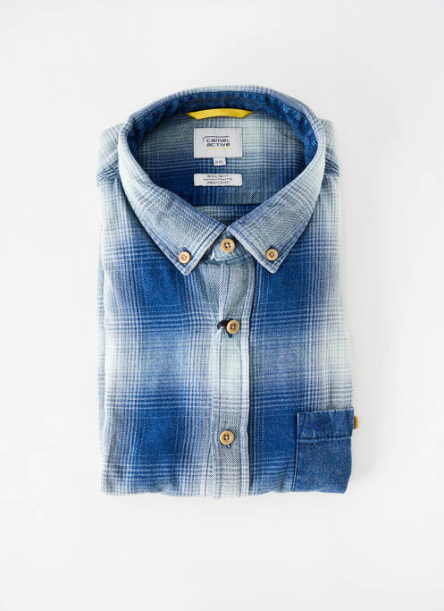 Chemise manches longues bleu CAMEL ACTIVE pour homme